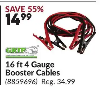 Princess Auto 16 ft 4 Gauge Booster Cables offer