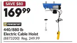 Princess Auto 440/880 lb Electric Cable Hoist offer