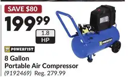 Princess Auto 8 Gallon Portable Air Compressor offer