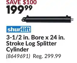 Princess Auto 3-1/2 in. Bore x 24 in. Stroke Log Splitter Cylinder offer