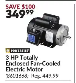 Princess Auto 3 HP Totally Enclosed Fan-Cooled Electric Motor offer
