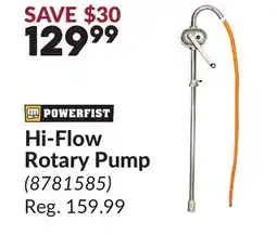 Princess Auto Hi-Flow Rotary Pump offer