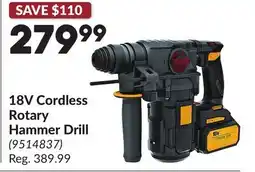 Princess Auto 18V Cordless Rotary Hammer Drill offer
