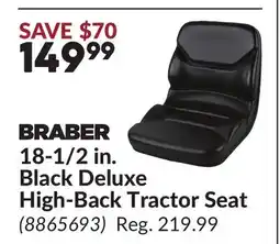 Princess Auto 18-1/2 in. Black Deluxe High-Back Tractor Seat offer