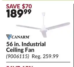 Princess Auto 56 in. Industrial Ceiling Fan offer