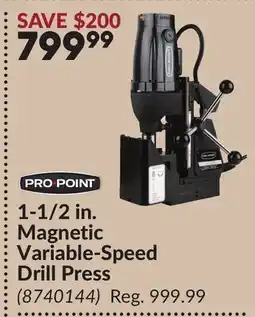 Princess Auto 1-1/2 in. Magnetic Variable-Speed Drill Press offer