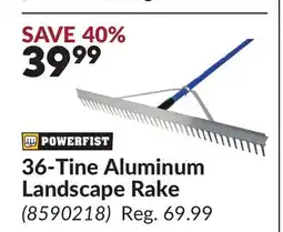 Princess Auto 36-Tine Aluminum Landscape Rake offer