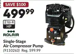 Princess Auto Single-Stage Air Compressor Pump offer