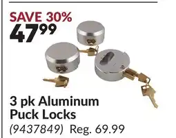 Princess Auto 3 pk Aluminum Puck Locks offer