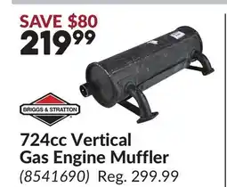 Princess Auto 724cc Vertical Gas Engine Muffler offer