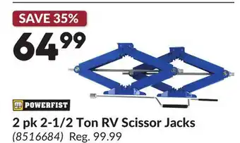Princess Auto 2 pk 2-1/2 Ton RV Scissor Jacks offer
