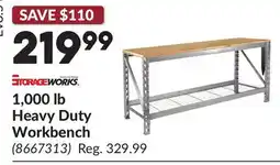 Princess Auto 1,000 lb Heavy Duty Workbench offer