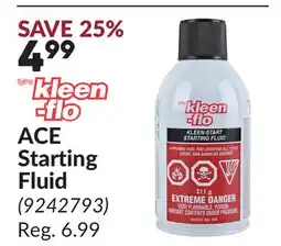 Princess Auto ACE Starting Fluid offer