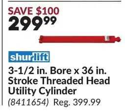 Princess Auto 3-1/2 in. Bore x 36 in. Stroke Threaded Head Utility Cylinder offer