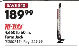 Princess Auto 4,660 lb 60 in. Farm Jack offer