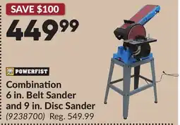 Princess Auto Combination 6 in. Belt Sander and 9 in. Disc Sander offer