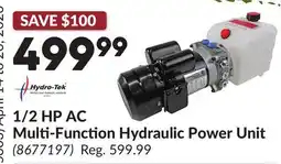 Princess Auto 1/2 HP AC Multi-Function Hydraulic Power Unit offer