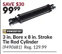 Princess Auto 3 in. Bore x 8 in. Stroke Tie Rod Cylinder offer