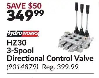 Princess Auto HZ30 3-Spool Directional Control Valve offer