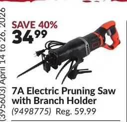 Princess Auto 7A Electric Pruning Saw with Branch Holder offer