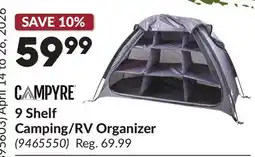 Princess Auto 9 Shelf Camping/RV Organizer offer