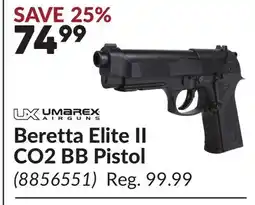 Princess Auto Beretta Elite II CO2 BB Pistol offer