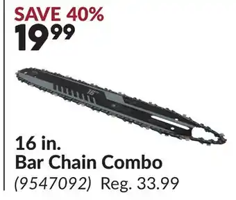 Princess Auto 16 in. Bar Chain Combo offer