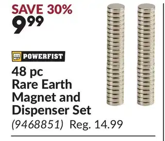 Princess Auto 48 pc Rare Earth Magnet and Dispenser Set offer