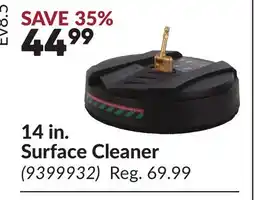Princess Auto 14 in. Surface Cleaner offer