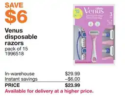 Costco Gillette Venus disposable razors offer