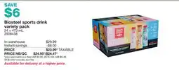 Costco Biosteel sports drink variety pack offer