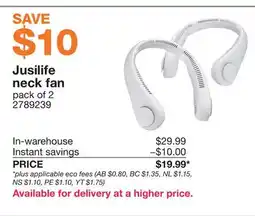 Costco Jusilife neck fan offer