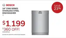 Goemans Appliances 24'' 2300 SERIES STAINLESS STEEL DISHWASHER offer