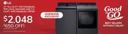 Goemans Appliances 27 6.1 CU.FT. WIFI ENABLED, TOP LOAD WASHER AND 7.3 CU.FT. WIFI ENABLED, DRYER offer
