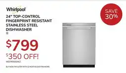 Goemans Appliances 24 TOP-CONTROL FINGERPRINT RESISTANT STAINLESS STEEL DISHWASHER offer