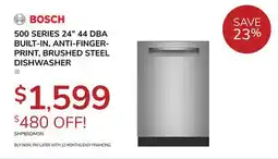 Goemans Appliances 500 SERIES 24 44 DBA BUILT-IN, ANTI-FINGER-PRINT, BRUSHED STEEL DISHWASHER offer