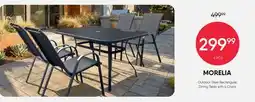 Meubles RD Morelia - Outdoor Steel Rectangular Dining Table with 4 Chairs offer