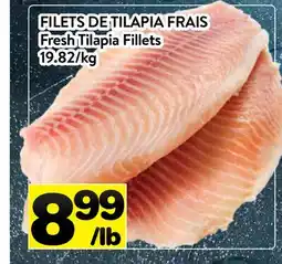 Supermarché PA FILETS DE TILAPIA FRAIS | Fresh Tilapia Fillets offer