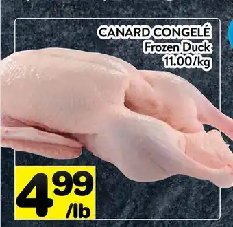 Supermarché PA CANARD CONGELÉ | Frozen Duck offer