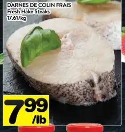 Supermarché PA DARNES DE COLIN FRAIS | Fresh Hake Steaks offer