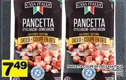Supermarché PA PANCETTA Coupé en dés CASA ITALIA | Diced Pancetta offer