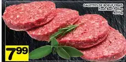 Supermarché PA GALETTES DE BOEUF FRAIS | Fresh Beef Patties offer
