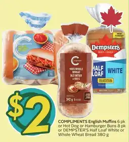 Sobeys Compliments english muffins offer