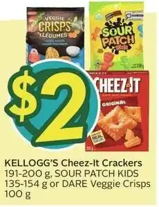 Sobeys Kellogg's cheez-it crackers offer