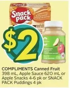 Sobeys Compliments canned fruit offer