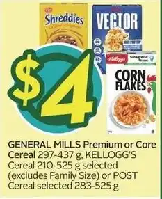 Sobeys General mills premium or core cereal offer