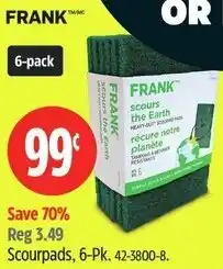 Canadian Tire Frank scourpads offer