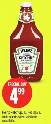 Canadian Tire Heinz Ketchup offer
