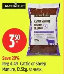 Canadian Tire Cattle or sheep manure offer