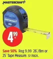 Canadian Tire Mastercraft tape measure offer